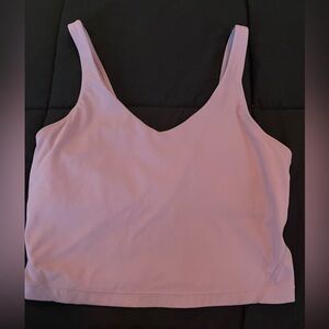 Pink Cropped Tank Top